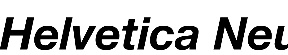 Helvetica Neue LT Pro 76 Bold Italic Polices Telecharger